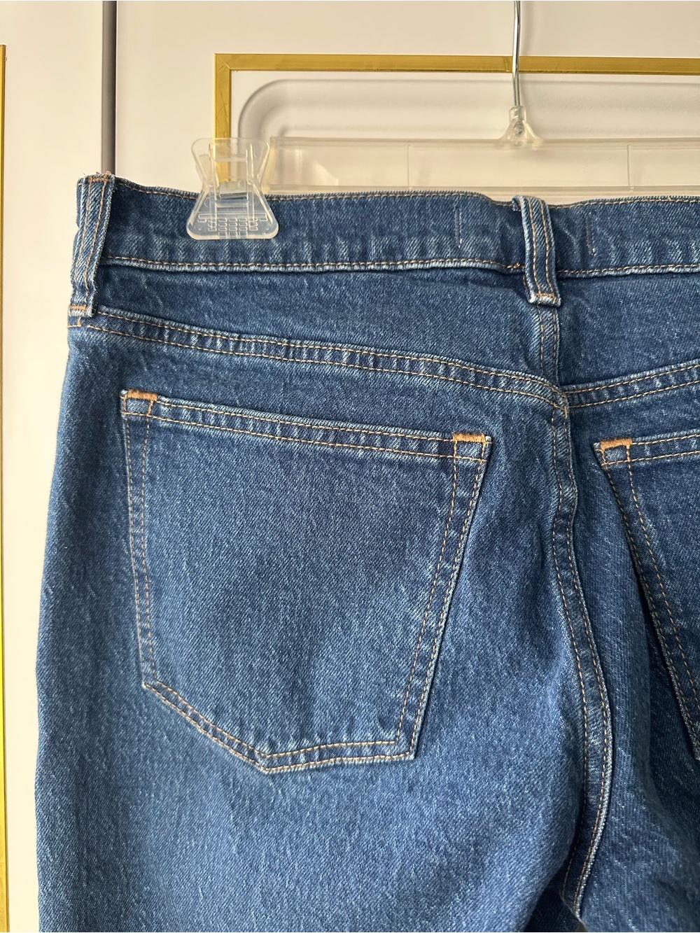 Abercrombie & Fitch Size 28 Curve Love Low Rise 90s Relaxed Jean in Dark Marble - Picture 6 of 9